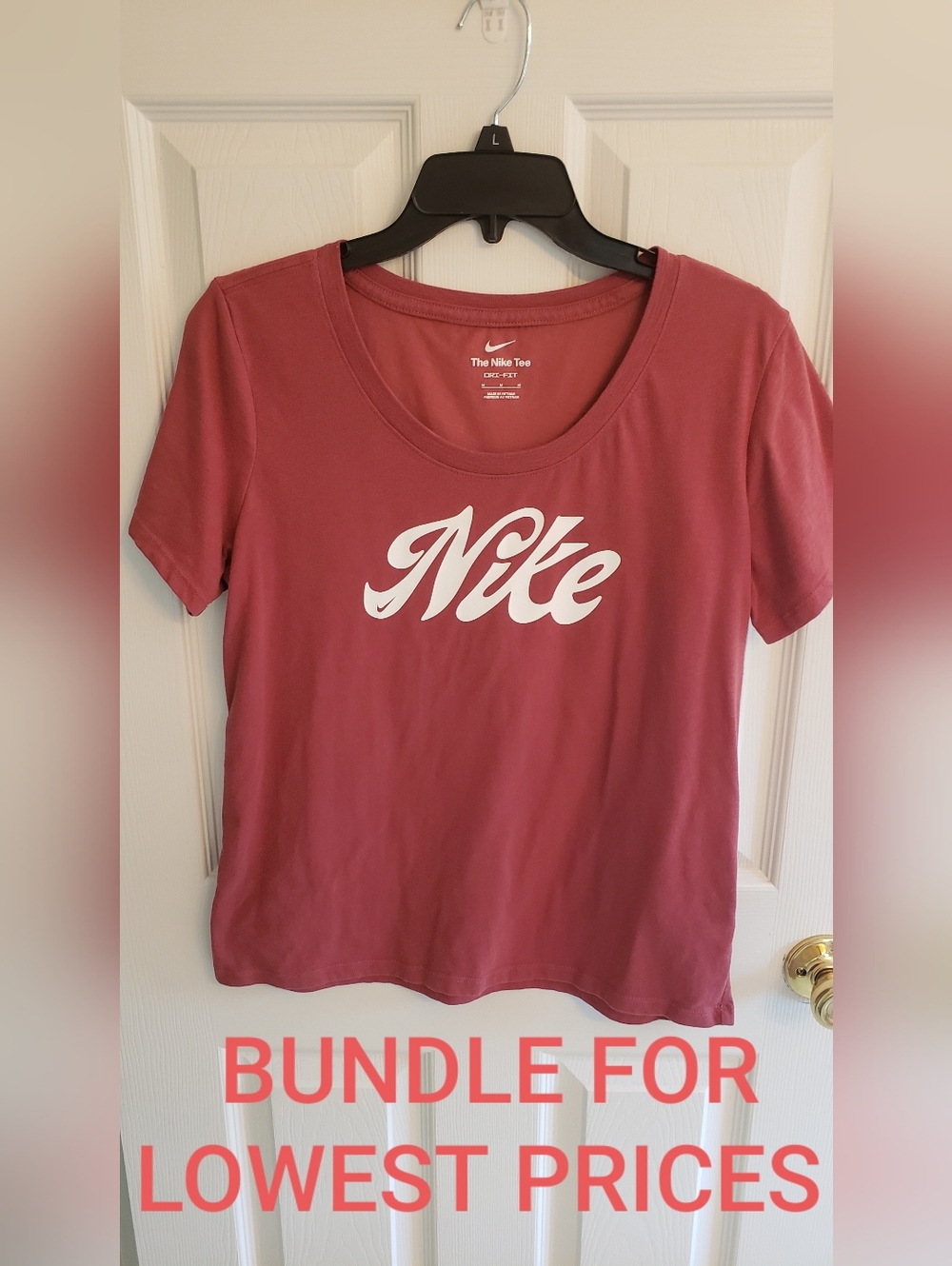Nike T-shirt Dri-Fit, Burnt Orange, Medium, Super Soft Cotton Blend, EUC